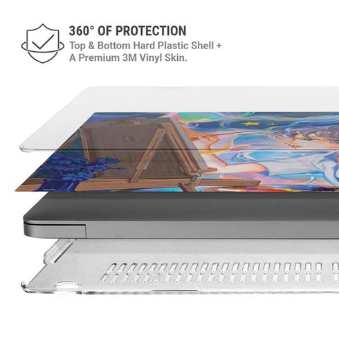 Rainbow Anime Artist Painter by Ivy Dolamore MacBook Pro 14in (2021-24) Case plus Skin